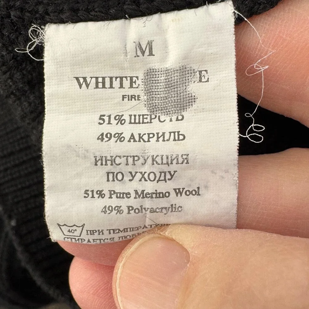 White‎ House Firenze ribbed fisherman sweater  MS156